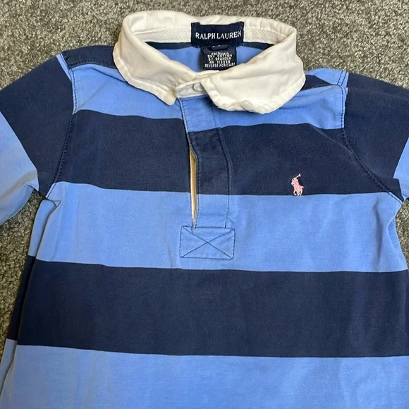 Ralph Lauren Striped Polo Style Long Sleeved Dress 3T - Picture 3 of 6